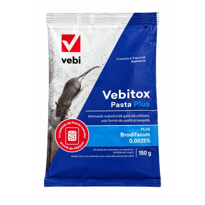 Raticid Vebitox Pasta Plus - Vebi, 150 g