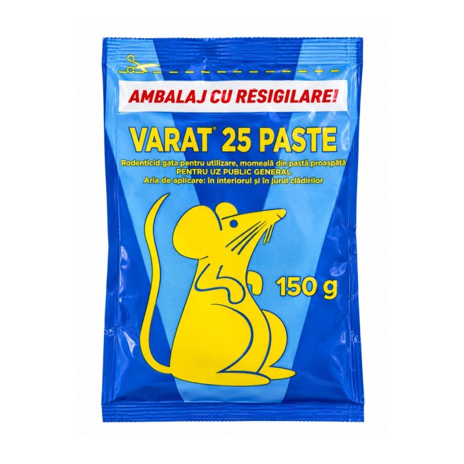 Raticid VARAT 25 PASTE, 150 g
