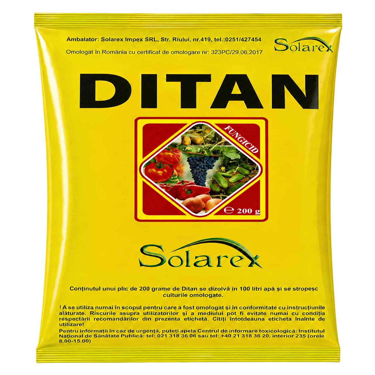 Ditan 200g - Solarex - Fungicid de contact