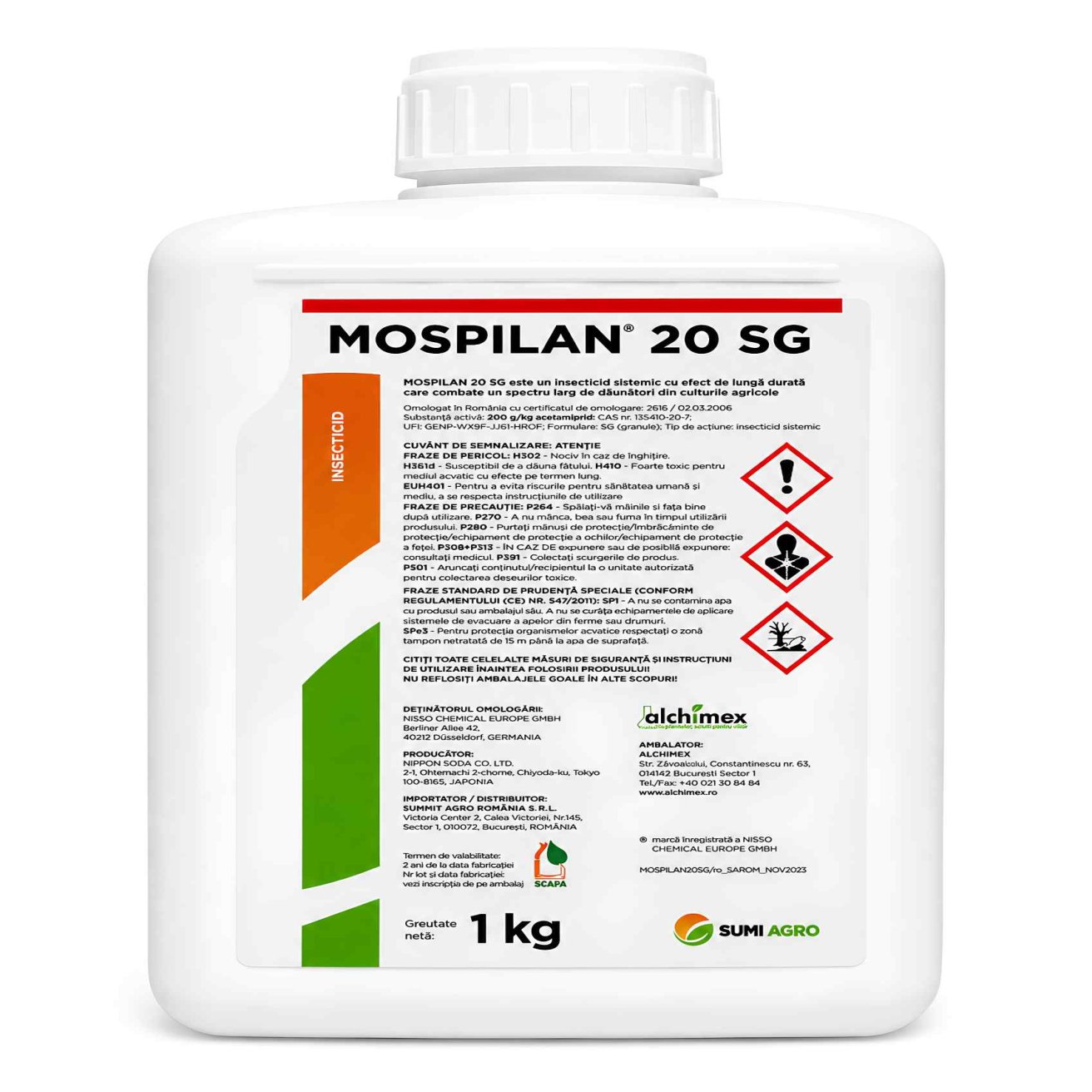 Mospilan 20 SG 1kg - Solarex - Insecticid sistemic
