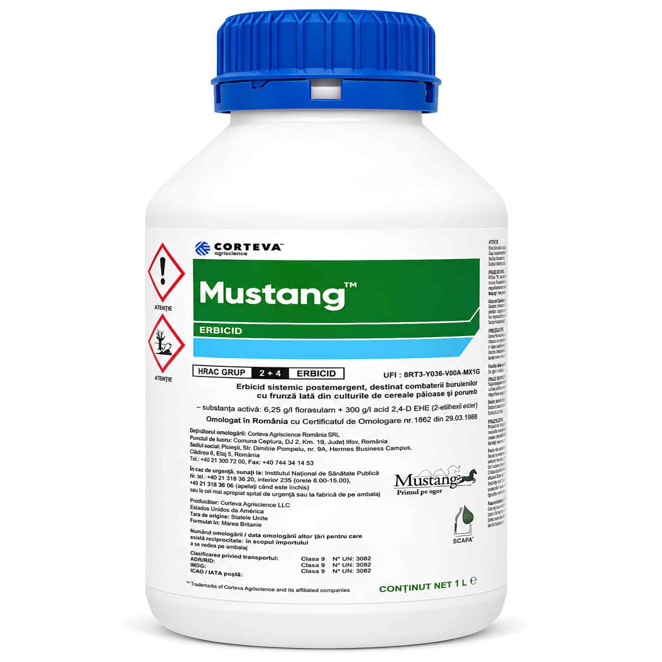 Mustang 1l - Corteva - Erbicid sistemic postemergent