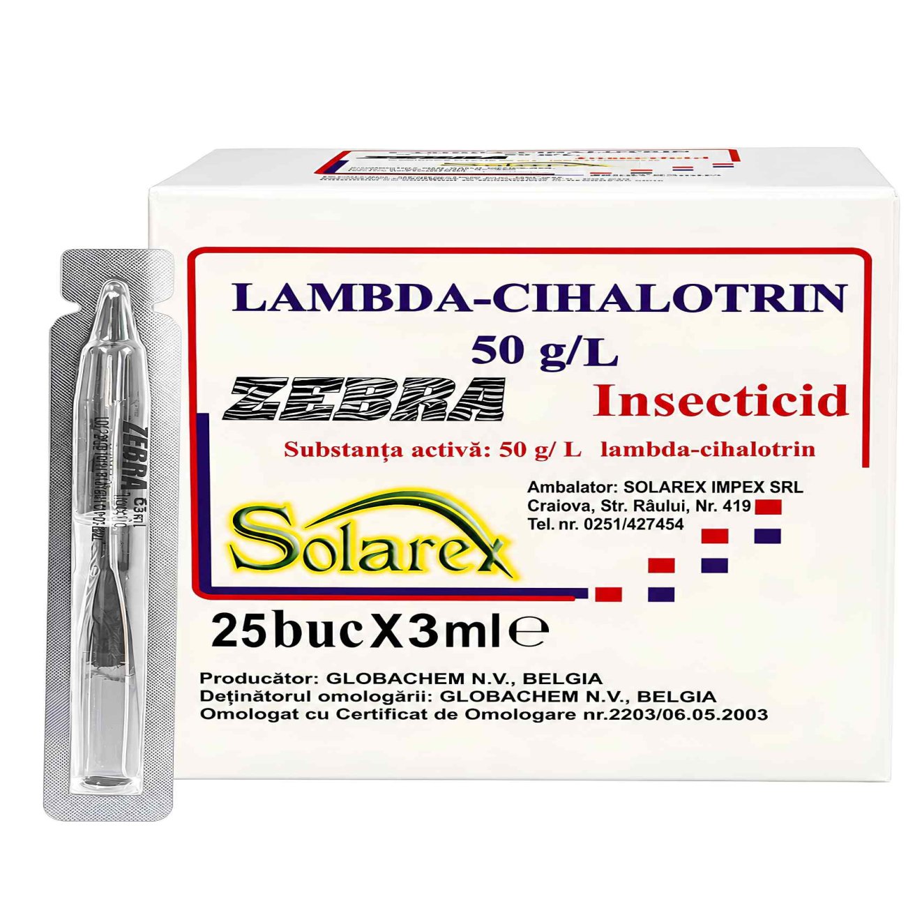 Zebra 3ml - Solarex - Insecticid de contact și ingestie