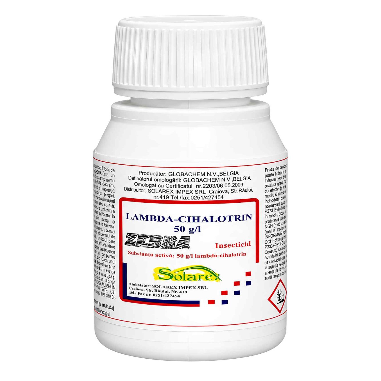 Zebra 50ml - Solarex - Insecticid de contact și ingestie